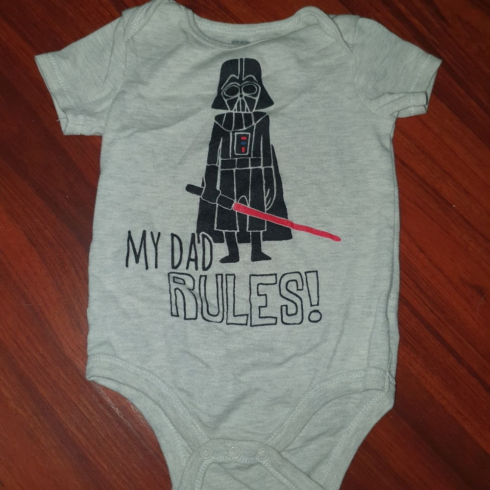 Star wars Darth Vader my dad takes onsie 18M